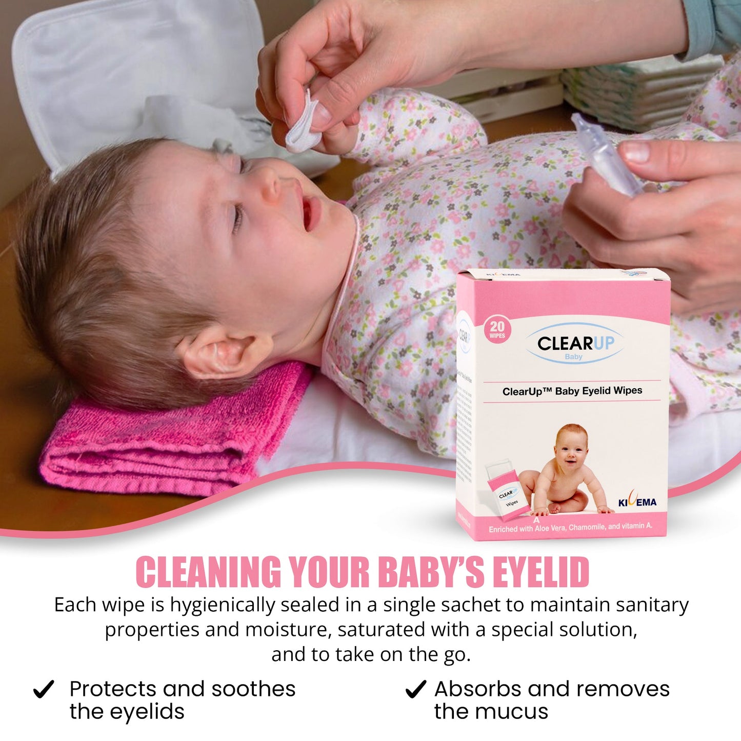 Baby Soothing Eyelid Wipes
