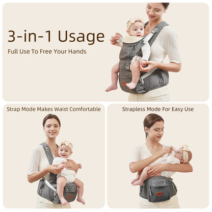 Ergonomic 3-in-1 Baby Carrier