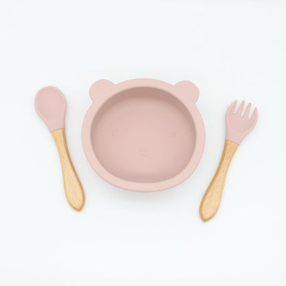 Baby Bear Shape Food Training Bowl