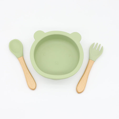 Baby Bear Shape Food Training Bowl