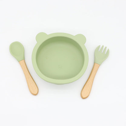 Baby Bear Shape Food Training Bowl