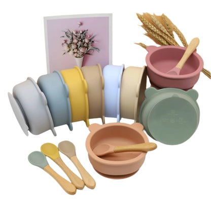 Baby Bear Shape Food Training Bowl