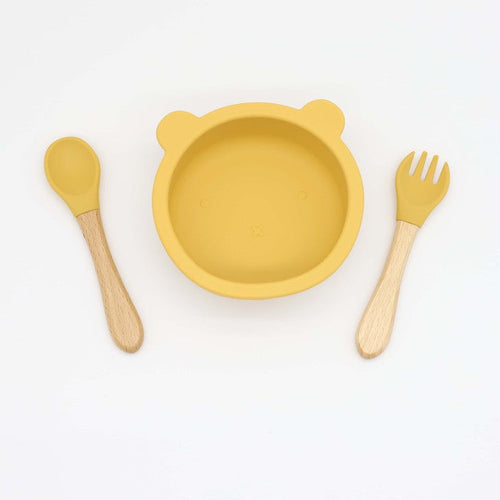 Baby Bear Shape Food Training Bowl