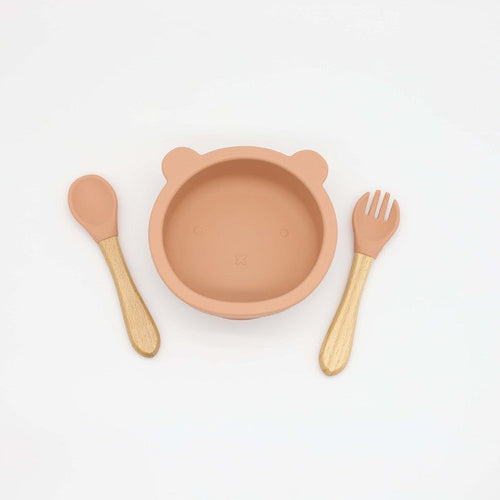 Baby Bear Shape Food Training Bowl