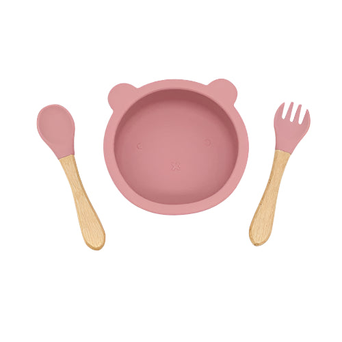 Baby Bear Shape Food Training Bowl