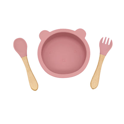 Baby Bear Shape Food Training Bowl
