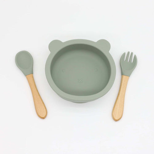 Baby Bear Shape Food Training Bowl